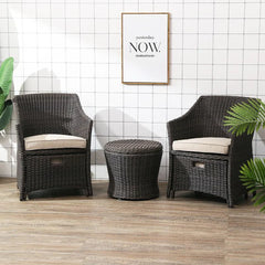 Bosco Rattan Garden Armchair And Ottoman, Indoor/ Outdoor Furniture
